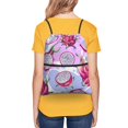thumbnail image 4 of Sigee Dragon Fruit for Drawstring Zipper Backpack ,Waterproof, Durable, Lightweight Gym Bag for Sports, 4 of 5
