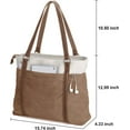 thumbnail image 2 of Women's Work Bag with Laptop Compartment Zip Pocket Teacher's Handbag, 2 of 5