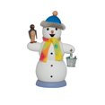 thumbnail image 2 of Incense Smoker Snowman with Penguin, 2 of 4