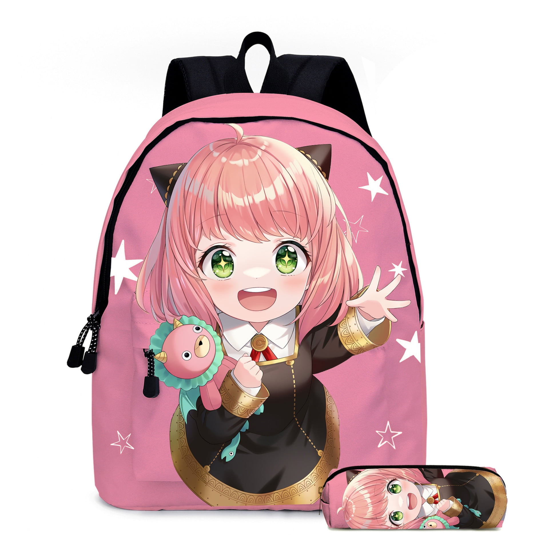 New anime girl backpack and pencil case 16 inch game anime primary and secondary school schoolbag children s backpack Walmart