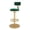 Green, variant on Bar Stools Velvet Modern Adjustable Height Kitchen Counter Island Bar Chairs with Gold Footrest,Swivel Armless Barstools with Back for Dining Room