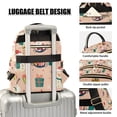 thumbnail image 3 of FORMRS Mini Backpack Purse for Women Quilted Travel Daypack Casual Shoulder Bag, Beige Christmas Snowman, 3 of 7