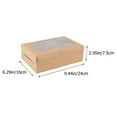 thumbnail image 3 of 10pcs 6 Cavities Kraft Paper Cupcake Box with Inserts Cupcake Containers Bakery Cake Carriers for Home Dessert Shop, 3 of 7