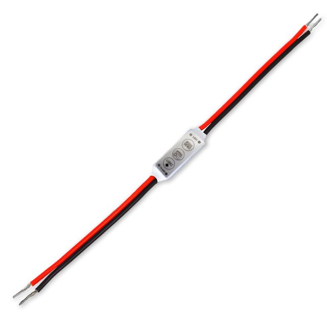 Cateissary Luz LED de un solo Color de 5-24V CC, controlador de 5 velocidades y 8 modos, atenuador de lámpara de tira para el hogar con cables, Electrónica 1 Stück
