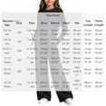 thumbnail image 6 of OGLCCG Girls 2 Piece Outfit Set, Ruched Long‑Sleeve Crop Top and Elastic Waist Wide Leg Pants Casual Tracksuit for Girls(Black,5-6 Years), 6 of 6