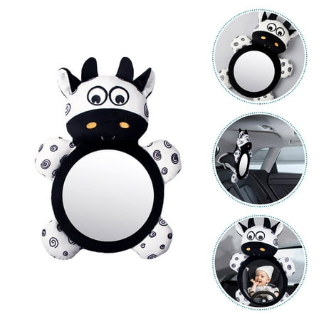 WRISTBIQUE Car Seat Safety Mirror Backseat Mirror For Rear Facing Extra Wide Angle View Easy Installation Vision Adorable