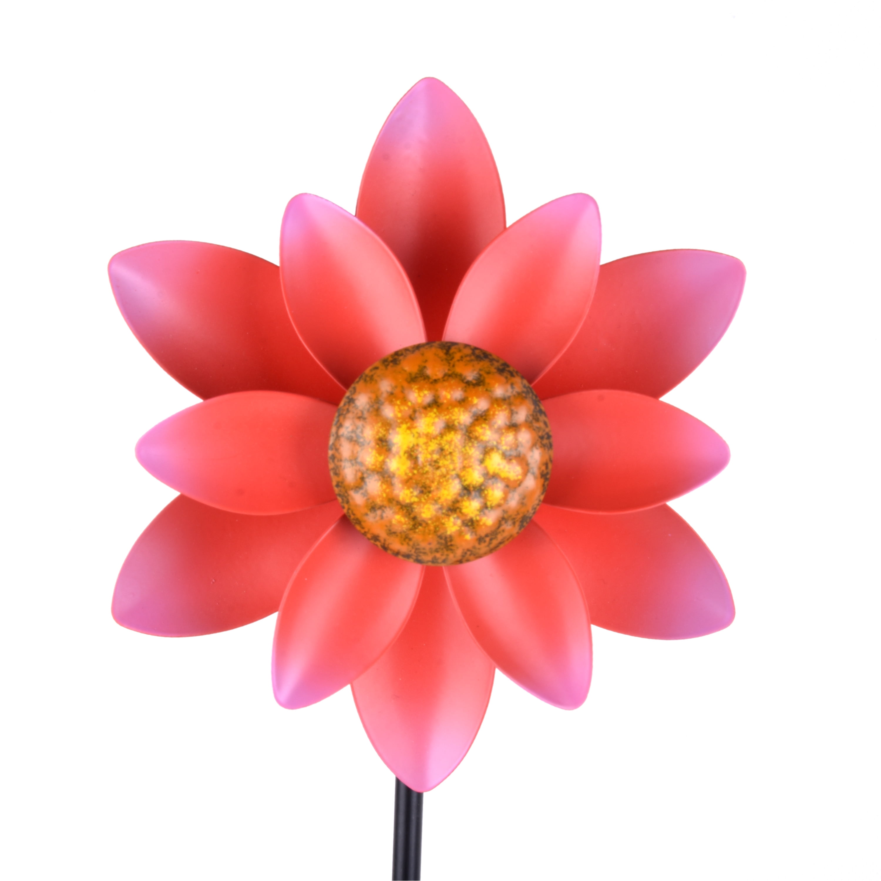 Mainstays Outdoor Dual Red Flower 31.9"H Metal Wind Spinner