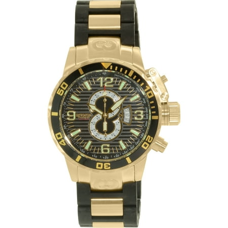 Invicta Men's Corduba/Diver 4900 Black Stainless-Steel Swiss Quartz Dress Watch