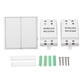 thumbnail image 1 of Kit de interruptor de luz inalámbrico, 433,92 MHz, sensible a larga distancia, interruptor y receptor de panel remoto de 2 vías, 100-240 VCA, 1 of 5