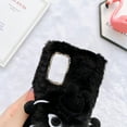 thumbnail image 5 of Allytech Faux Furry Case Cover for Samsung Galaxy A54 5G, Girly Fuzzy Faux Fur Protective Anti-Scratch Cute Cover Case for Girls Women - Black, 5 of 7