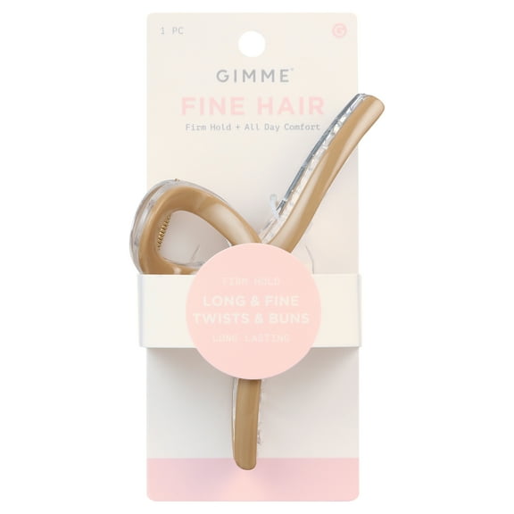 Gimme Beauty Claw Clip, Fine Loop, Sand, 1 Count