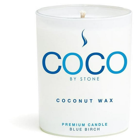 Stone Candles COCO11BB 11 oz Coconut Candle - Blue Birch