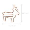 thumbnail image 2 of MasteelfCA 25 Pcs Clips Créatifs en Forme de Cerf, Fournitures de Bureau, 2 of 7