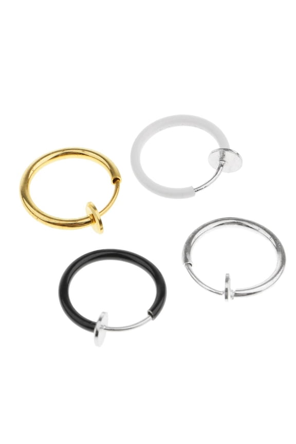 4pcs Non - Piercing Septum Hanger Fake Nose Multicolor