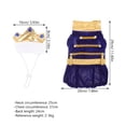 thumbnail image 2 of UPOUART 1 Set Dark Blue Pet Dog Cosplay Costume for  Party Birthday Party Photography Props, 2 of 6