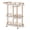 Gold frame + white marble wood panel, variant on PYY 3-Tier Rolling Bar Cart with Wine Rack & Glass Holder - Slim Metal Serving Cart on Wheels for Kitchen, Living Room & Entryway - Gold Frame, White Marble Wood Panel - 34.2 x 15.7 x 37 in