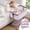 Pinkish Purple, variant on Vipuse Baby Bedside Bassinet,6 Height Adjustable Crib with Mosquito Net&Storage&Lockable Wheels for Newborns Infants,Light Grey