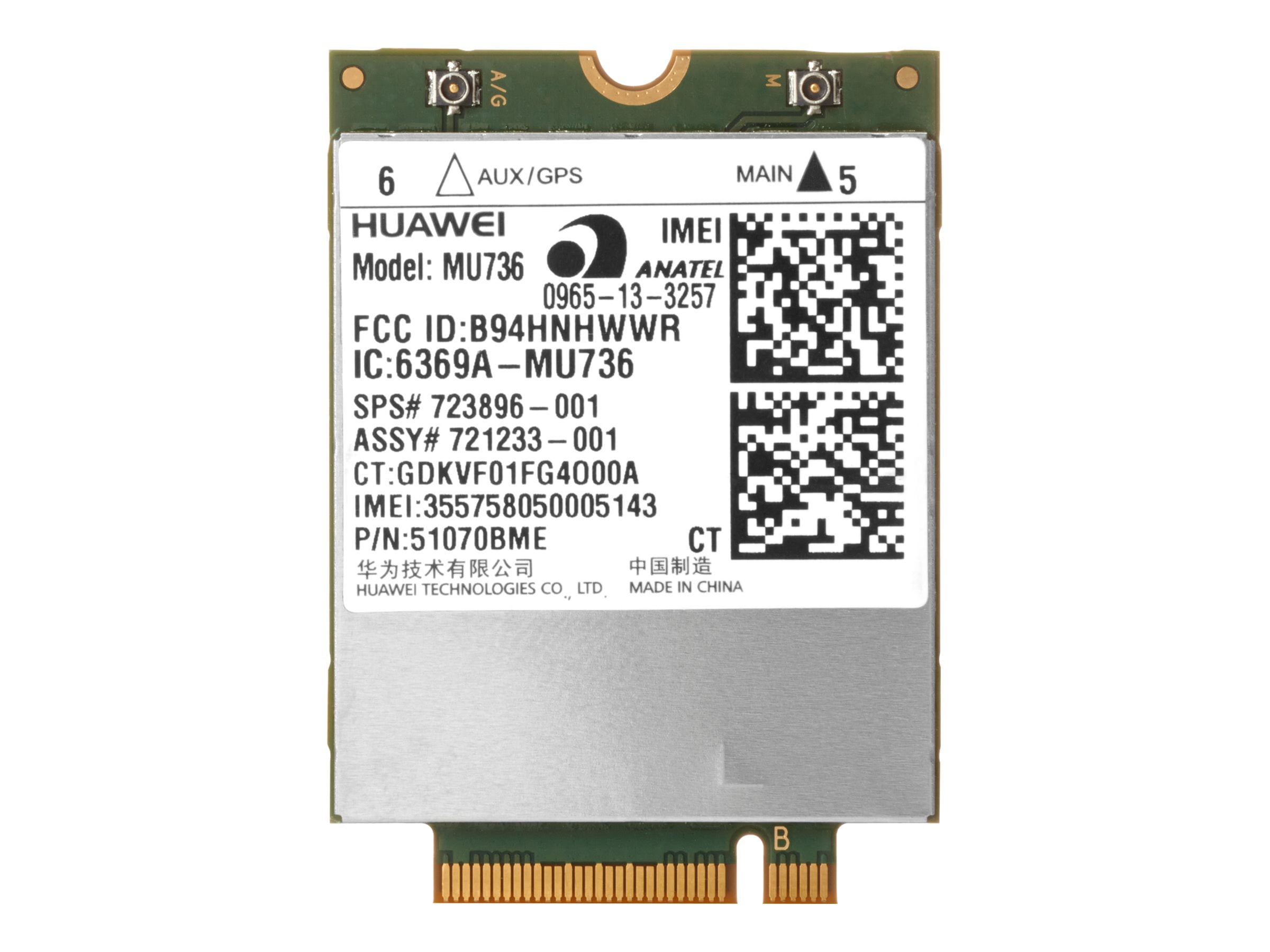 HP hs3110 Wireless cellular modem 4G LTE PCIe Mini Card 100 Mbps HP Smart Buy for