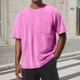 thumbnail image 2 of BUWTTER T Shirts for Man Tee Comfort Lightweight Casual Short Sleeve Crewneck Men Shirts Pink XXXXL, 2 of 4