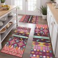 thumbnail image 2 of Ethnic Figure and Pattern Kitchen Rugs Sets Of 3,Kitchen Runner Rugs Non Skid Washable,Decorative Kitchen Floor Mats for Kitchen,Sink,Laundry,17"x30"+ 17"x47" + 17"x59", 2 of 6