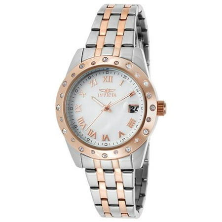 Invicta Women's Angel Two-Tone Stainless Steel Mother Of Pearl Dial Movement: Quartz