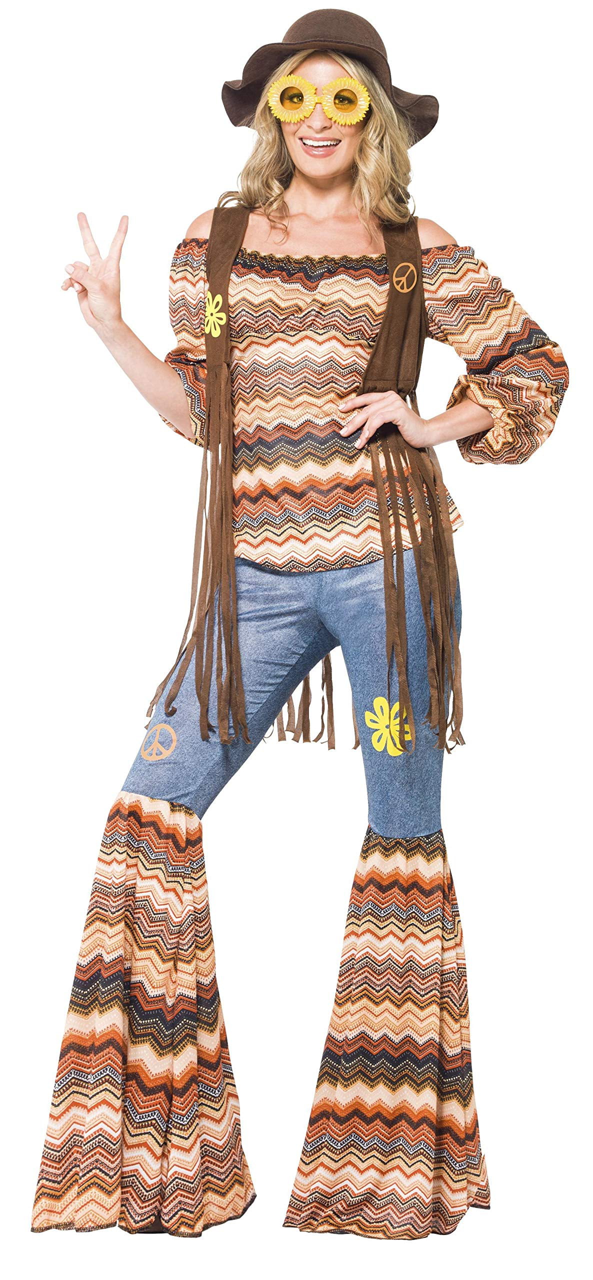 Smiffys Harmony Hippie Costume - Walmart.com - Walmart.com