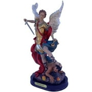 12" San Miguel Arcngel, St. Archangel Michael Resin Statue Religous Figurine # 19251