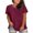 Red, variant on Tittly Womens T Shirts Women Graphic Tees Plus Size Shirts for Women Plus Size Round Neck Short Sleeve T Shirt For Women; Summer Loose T Shirt Casual Top. Beige
