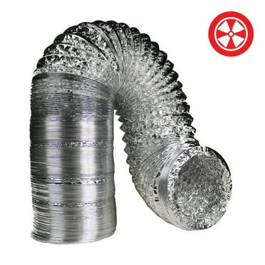 4-in x 25-Ft Insulated Flexible Round Flex Duct Tube R8 Heating/AC Vent 4-in x 25-Ft Insulated Flexible Round Flex Duct Tube R8 Heating/AC Vent