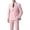 Pink, variant on Beauty-Emily Men’s Double Breasted Suit Set, 2 Pcs Peak Lapel Blazer & Pants, Slim Fit Formal Wear for Wedding, Prom & Party