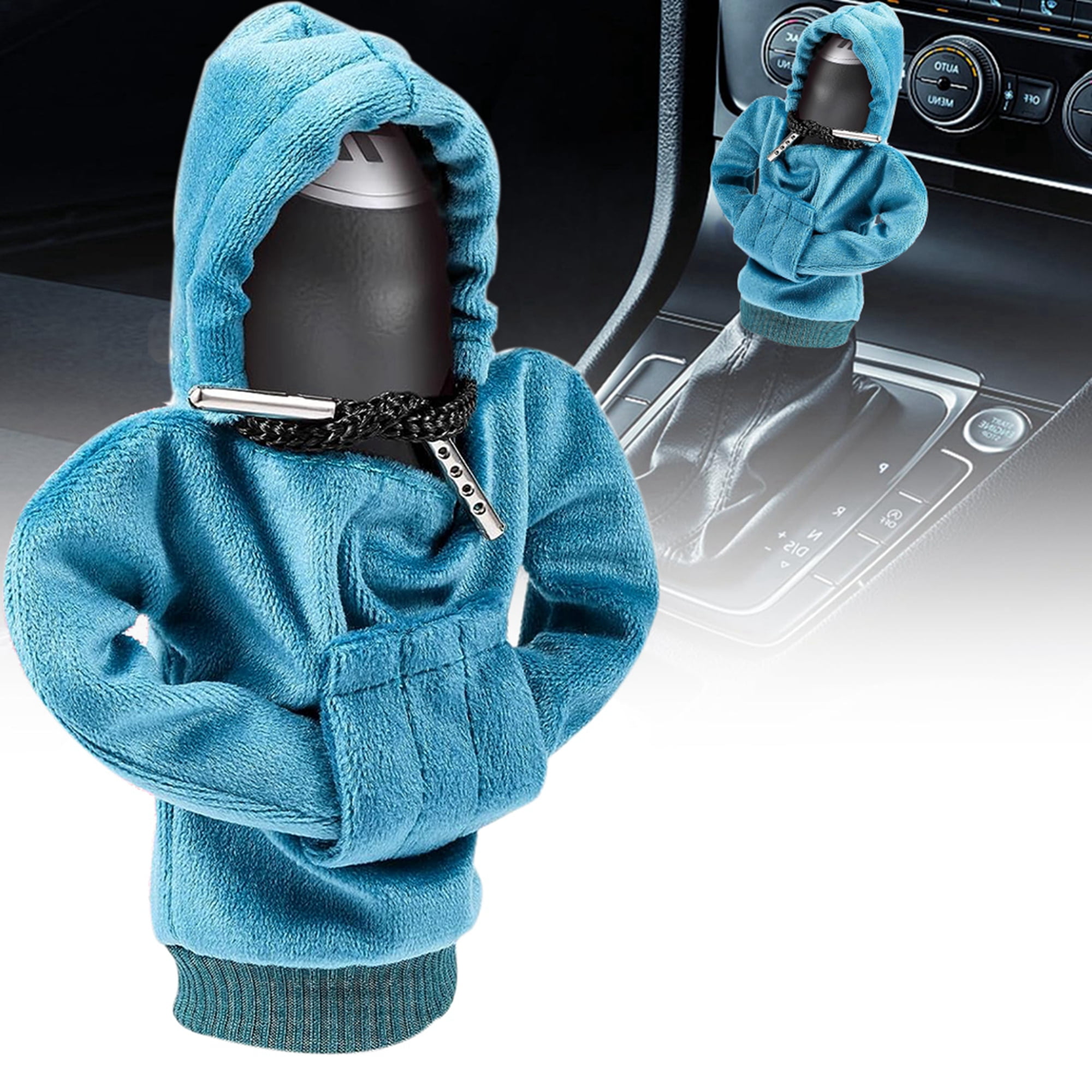 wybzd Car Shift Knob Hoodie, Cute Gear Shift Knob Cover Universal Fit  Interior Car Accessories 