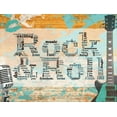 thumbnail image 2 of Stimson, Diane 32x25 Gold Ornate Wood Framed with Double Matting Museum Art Print Titled - Rock And Roll Gold, 2 of 4