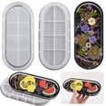 thumbnail image 1 of TIMIFIS Cake Mold Crystal Drip Resin Elliptical Storage Box Mould DIY Gypsum Ornaments Baking Tool, 1 of 8