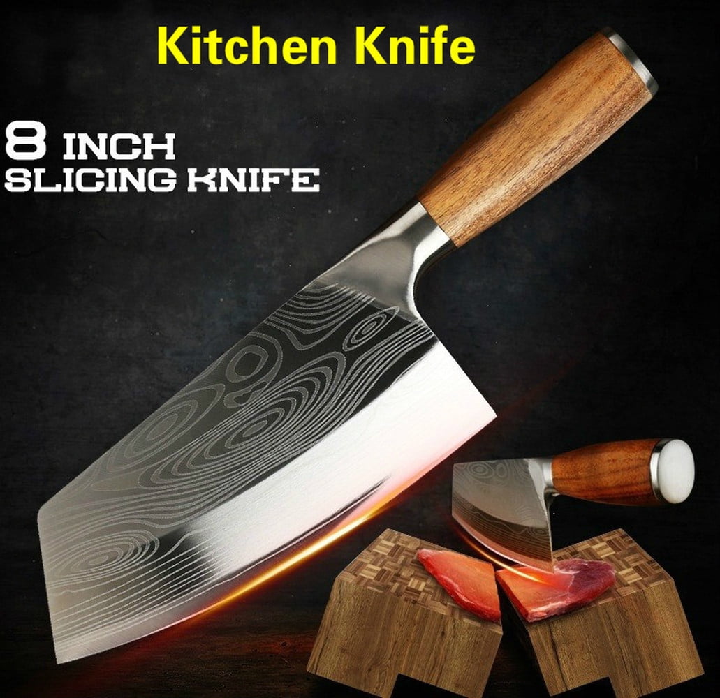"Vegetable Cleaver 8"" Kitchen KnifeSharp Chinese Chefs Knife Cleaver