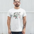 thumbnail image 3 of Tee Hunt Merry and Bright Cute Christmas T-Shirt Jolly Santa Xmas Men's Tee, Ash Gray, 3X-Large, 3 of 5