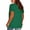Green, variant on LEAVINGSUO Womens Tops, Summer Tops Ladies Tops Plus Size Women's Fashion Plus-Size Solid Loose Short Sleeve T-Shirt Pullover Tops