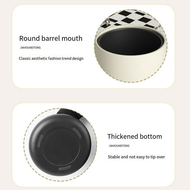 maskred Bacs de Rangement pour Déchets avec Sacs à Double Couche pour Contrôle des Odeurs Seau Intérieur Blanc 12L