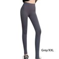 thumbnail image 4 of Jumpingount Jogging Ciclismo Mujer Pantalones de cintura alta Verano Entrenamiento Fitness Deportes Pantalones Leggings Mujer Pantalones Ropa Prendas para la parte inferior del cuerpo Gris XXL, 4 of 6