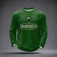 thumbnail image 6 of Men's Hello Darkness My Old Friend Shirts Waffle Long Sleeve T-Shirt St. Patrick's Day Shirt, 6 of 6