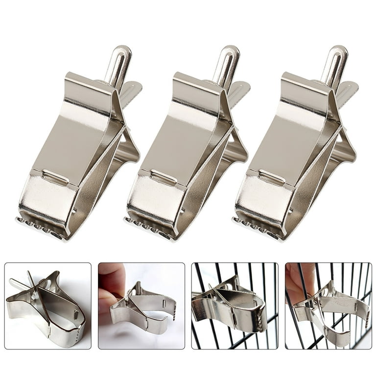 4Pcs Household Bird Cage Clips Multi-function Bird Fruit Clips Convenient  Vegetable Clips 