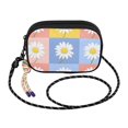 thumbnail image 2 of FORMRS Mini Crossbody Bag for Women Adjustable Rope Shoulder Casual Phone Purse, Light Blue Daisy, 2 of 7
