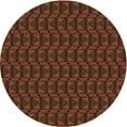 thumbnail image 1 of Ahgly Company Machine Washable Indoor Round Transitional Mahogany Brown Area Rugs, 4' Round, 1 of 7