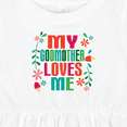 thumbnail image 4 of Inktastic My Godmother Loves Me Girls Girls Baby Dress, 4 of 5