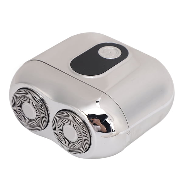 Mini Cortador De Barba Eléctrico, LED Pequeño TXD02 Mini Cortador De Barba Electrónico Plateado Galvanizado Recargable Portátil Para El Hogar Para Hombre