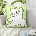 thumbnail image 6 of ZICANCN Cute Fun Kitten Decorative Throw Pillow Covers, Bed Couch Sofa Decorative Knit Pillow Covers for Living Room Farmhouse 12"x12", 6 of 8