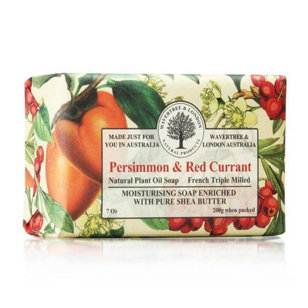 Wavetree & London Persimmon & Red Currant 200g/7oz French Triple Milled (Best Triple Milled Soap)