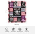 thumbnail image 5 of 35th Birthday Gifts for Women, 35 Year Old Birthday Gifts for Women, 35th Birthday Gifts for Her, Gifts for 35 Year Old Woman, 1989 Birthday Gifts, Happy 35 Birthday Gift Throw Blanket 60" X 50", 5 of 5