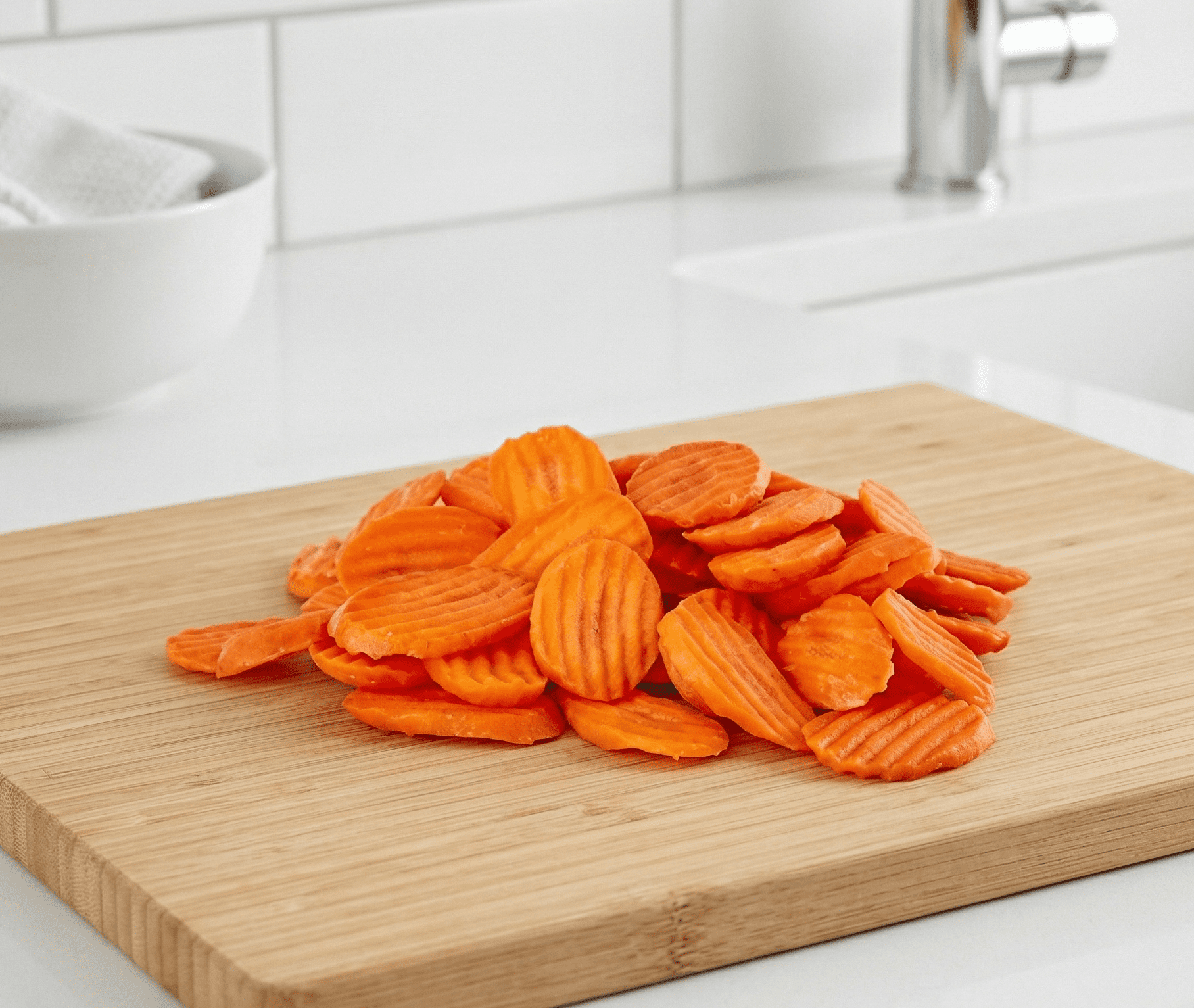 Fresh Carrot Chips, 1 lb, Bag, Ready to Eat, Healthy Snack