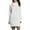 729-White, variant on Sweater Dresses for Women Turtleneck Cable Knit Sweater Dress Long Sleeve Mini Dress Casual Fall & Winter Dress