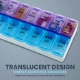 thumbnail image 6 of MEDca Pill Organizers - Small Pill Organizer with Weekly and Daily 2-Times-A-Day Compartments for AM/PM - BPA-Free, Portable and Travel Friendly Pill Boxes Case, 6 of 9